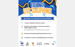 🐬 Le Tournoi des Dauphins arrive à grands pas ! 🐬